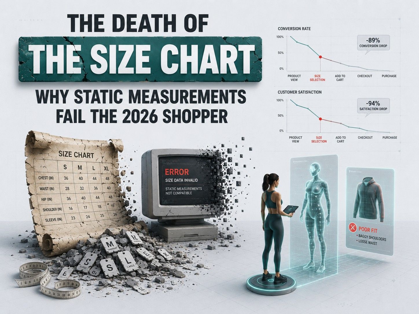 The Death of the Size Chart: Why Static Measurements Fail the 2026 Shopper